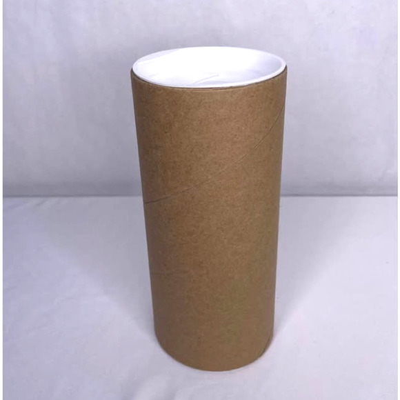 Pack of 10- Kraft Mailing Tubes with End Caps 3×6″ Recyclable, 3‑ply, Snap Caps - Picture 4 of 7